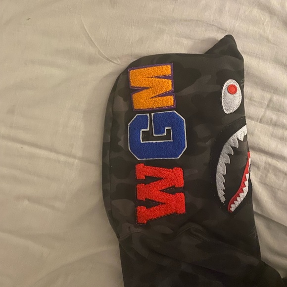 BAPE Camo Shark Full Zip (Black) - Picture 3 of 8